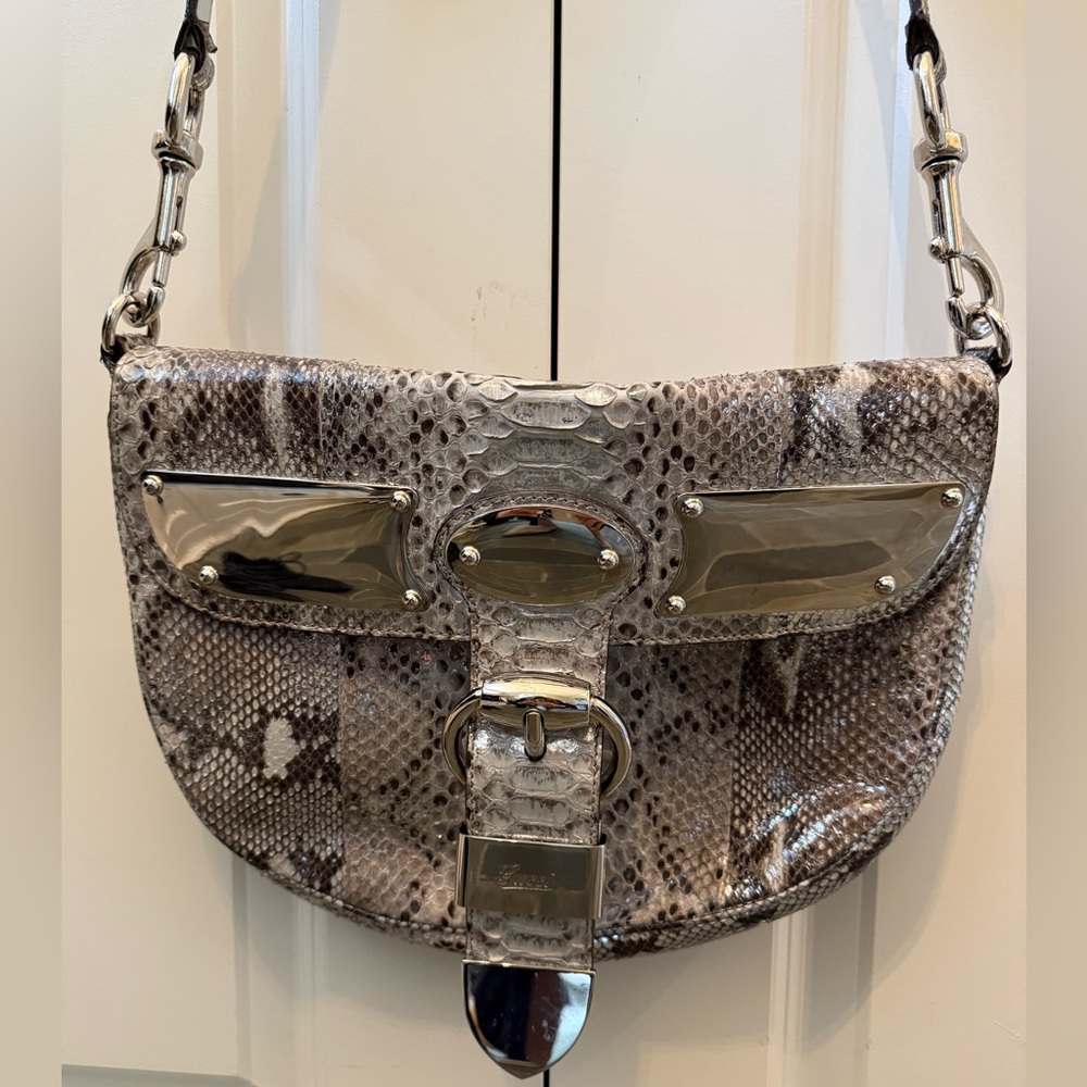 Authentic and Stunning Gucci Snakeskin Shoulder Bag